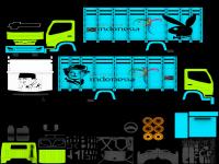Livery Hino Dutro Bak Kayu Muatan Pasir Head Hijau Muda.png