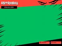 Overlay Twitch Podcast Anime Merah Hitam Putih.png