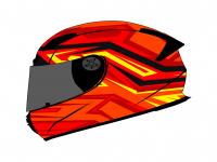 Vector Sport Helmet motocycle Tangerine racing graphic Thumbrnail.png