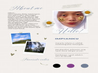 Beige Minimalist Scrapbook About Me Personal Profile Poster.png