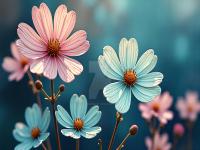colorful flowers in a dreadddmy blue field jpg bdddy onemorebeauty dij5xmn-fullview.jpg
