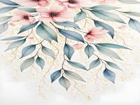 Watercolor Floral Pattern With Soft Pastel Flowers and Elegant Teal Leaves.jpeg